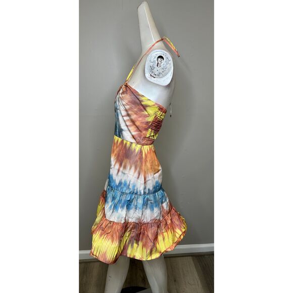 Alexis Naim Dyed Halterneck Minidress in Desert Indigo Size L $695 - Picture 8 of 11